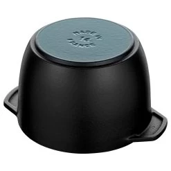 Staub 1.5 Qt. Petite French Oven | Matte Black -Staub Shop 1.5qt petite french oven c
