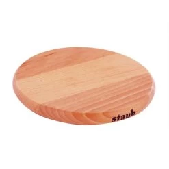 Staub 9" Round Magnetic Wood Trivet
