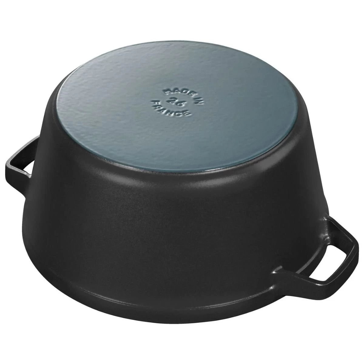 Staub Stackable Cocotte, Braiser, And Grill Pan With Lid | Black 19 Staub Stackable Cocotte, Braiser, And Grill Pan With Lid | Black - Image 17