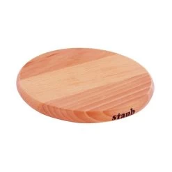Staub 6" Round Magnetic Wood Trivet