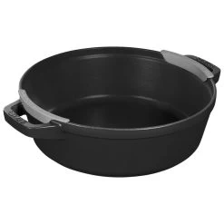 Staub Stackable Cocotte, Braiser, And Grill Pan With Lid | Black 39 Staub Stackable Cocotte, Braiser, And Grill Pan With Lid | Black -Staub Shop 1021322 7