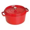 Staub Cherry Red Round Cocotte - 7.0 Qt. / 6.7 L -Staub Shop 10410669