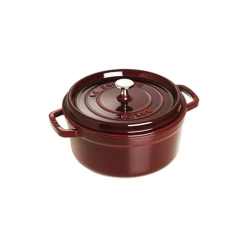 Staub Cast Iron Round Cocotte 6.7 L - Grenadine