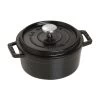Staub 0.5 Qt. Round Cocotte/Dutch Oven | Matte Black -Staub Shop 1101225 1 1