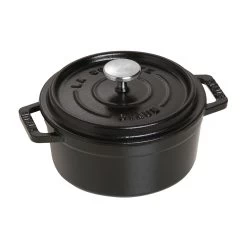 Staub 0.5 Qt. Round Cocotte/Dutch Oven | Matte Black