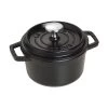 Staub 0.75 Qt. Round Cocotte/Dutch Oven | Matte Black 1 Staub 0.75 Qt. Round Cocotte/Dutch Oven | Matte Black -Staub Shop 1101425 1