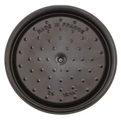 Staub 5.5 Qt. Round Cocotte/Dutch Oven | White -Staub Shop 1102602 white staub cocotte 1