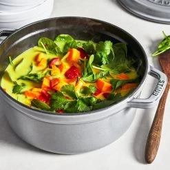 Staub 7 Qt. Round Cocotte/Dutch Oven | Graphite Grey -Staub Shop 1102818