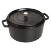 Staub 9 Qt. Round Cocotte/Dutch Oven | Matte Black