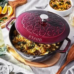Staub 3.75 Qt Essential French Oven With Lilly Lid | Grenadine -Staub Shop 11212487 ls 02 1