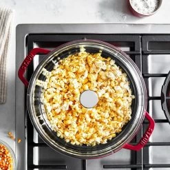 Staub 4 Qt. Round Cocotte/Dutch Oven With Glass Lid | Cherry Red -Staub Shop 11412406 ls 01