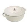 Staub 3.75 Qt Essential French Oven | White Truffle -Staub Shop 117324107 01