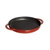 Staub 10" Cast Iron Pure Grill Pan | Cherry Red