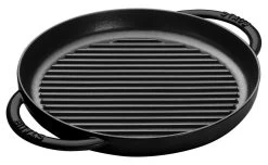 Staub 10" Cast Iron Pure Grill Pan | Multiple Colors Available -Staub Shop 1203023 pure grill black 1