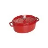 Staub Cast Iron Oval Cocotte 4.2 L - Cherry -Staub Shop 12058186