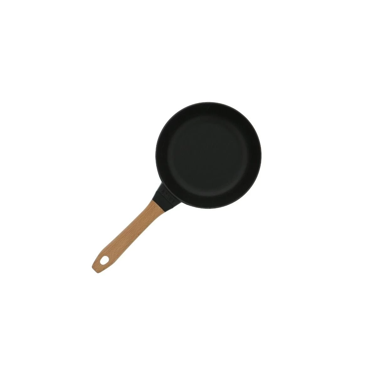 Staub 8" Fry Pan With Wooden Handle | Matte Black 4 Staub 8" Fry Pan With Wooden Handle | Matte Black - Image 2