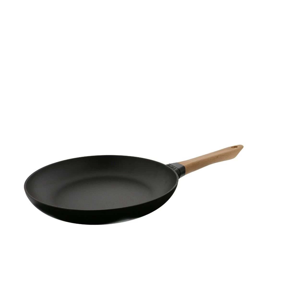 Staub 11" Fry Pan With Wooden Handle | Matte Black