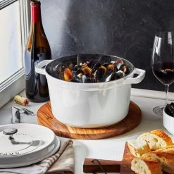 Staub 5 Qt Tall Cocotte | White -Staub Shop 12502402 ls 02