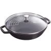Staub 4.5 Qt. Perfect Frying Pan | Matte Black -Staub Shop 1312923 staub perfect frying pan 12 inch matte black