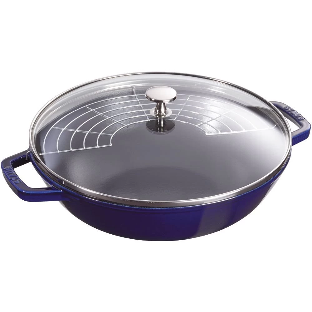 Staub 4.5 Qt. Perfect Frying Pan | Dark Blue 3 Staub 4.5 Qt. Perfect Frying Pan | Dark Blue