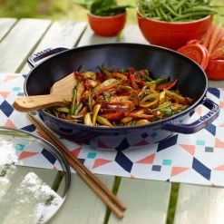 Staub 4.5 Qt. Perfect Frying Pan | Dark Blue 7 Staub 4.5 Qt. Perfect Frying Pan | Dark Blue -Staub Shop 1312991 4