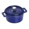 Staub Blue Mini Round Cocotte - 0.25 Qt. / 0.23 L 2 Staub Blue Mini Round Cocotte - 0.25 Qt. / 0.23 L -Staub Shop 13393407