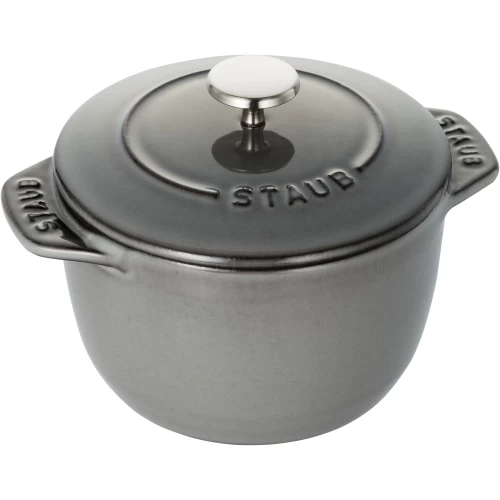 Staub Grey Petite Cocotte - 0.81 Qt. / 0.76 L 3 Staub Grey Petite Cocotte - 0.81 Qt. / 0.76 L