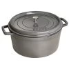 Staub Grey Round Cocotte - 8.8 Qt. / 8.35 L -Staub Shop 13393479