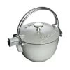 Staub Grey Teapot - 1.16 Qt. / 1.1 L 1 Staub Grey Teapot - 1.16 Qt. / 1.1 L -Staub Shop 13393482