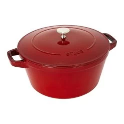 Staub Stackable Cocotte, Braiser, And Grill Pan With Lid | Cherry -Staub Shop 14552606 01