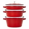 Staub Stackable Cocotte, Braiser, And Grill Pan With Lid | Cherry -Staub Shop 14552606 05 1