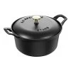 STAUB Vintage Line 2.5 L Cast Iron Round La Coquette, Black -Staub Shop 14612939