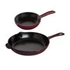 STAUB Pans 2 Piece Cast Iron Fry Pan Set