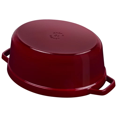 STAUB La Cocotte 6.75 L Cast Iron Oval Cocotte, Bordeaux 6 STAUB La Cocotte 6.75 L Cast Iron Oval Cocotte, Bordeaux - Image 4