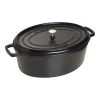 STAUB La Cocotte 12 L Cast Iron Oval Cocotte, Black -Staub Shop 16648555