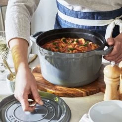 STAUB La Cocotte 4.75 L Cast Iron Round Tall Cocotte, Graphite-Grey 16 STAUB La Cocotte 4.75 L Cast Iron Round Tall Cocotte, Graphite-Grey -Staub Shop 16649755 4