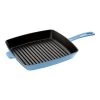 STAUB Grill Pans 30 Cm Cast Iron Square American Grill, Ice-Blue 1 STAUB Grill Pans 30 Cm Cast Iron Square American Grill, Ice-Blue -Staub Shop 16661741