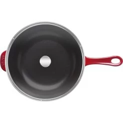 STAUB Pans 26 Cm / 10 Inch Cast Iron Daily Pan With Glass Lid, Cherry 11 STAUB Pans 26 Cm / 10 Inch Cast Iron Daily Pan With Glass Lid, Cherry -Staub Shop 16663676 1