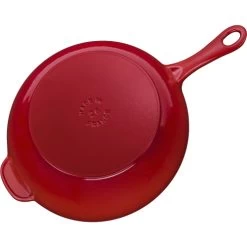 STAUB Pans 26 Cm / 10 Inch Cast Iron Daily Pan With Glass Lid, Cherry 12 STAUB Pans 26 Cm / 10 Inch Cast Iron Daily Pan With Glass Lid, Cherry -Staub Shop 16663676 2