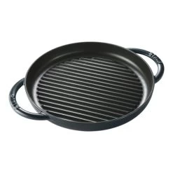 STAUB Grill Pans 26 Cm Cast Iron Round Pure Grill, La-Mer