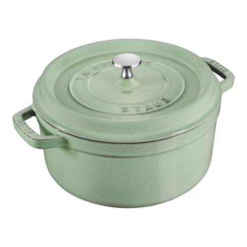 STAUB La Cocotte 6.75 L Cast Iron Round Cocotte, Sage 3 STAUB La Cocotte 6.75 L Cast Iron Round Cocotte, Sage