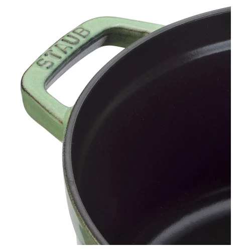 STAUB La Cocotte 6.75 L Cast Iron Round Cocotte, Sage 5 STAUB La Cocotte 6.75 L Cast Iron Round Cocotte, Sage - Image 3