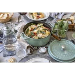 STAUB La Cocotte 6.75 L Cast Iron Round Cocotte, Sage 13 STAUB La Cocotte 6.75 L Cast Iron Round Cocotte, Sage -Staub Shop 16703457 5