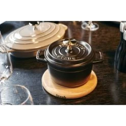 STAUB Specialities 16 Cm Round Beech Trivet Magnetic, Brown -Staub Shop 17018394 3