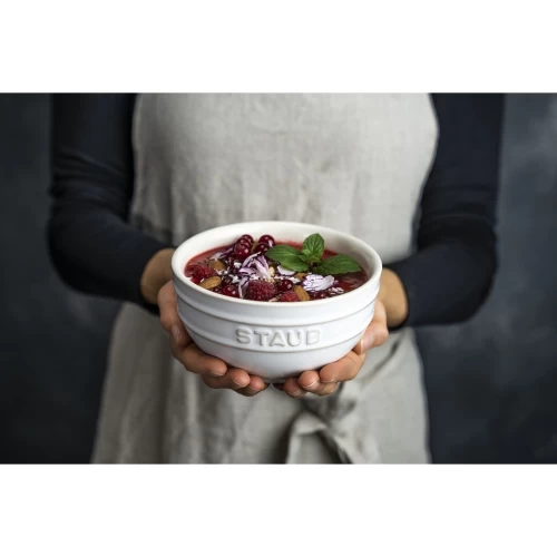 STAUB Ceramique 12 Cm Ceramic Round Bowl, Pure-White 5 STAUB Ceramique 12 Cm Ceramic Round Bowl, Pure-White - Image 3