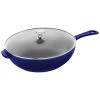 STAUB Pans 26 Cm / 10 Inch Cast Iron Frying Pan, Dark-Blue -Staub Shop 17029212