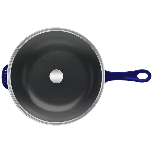 STAUB Pans 26 Cm / 10 Inch Cast Iron Frying Pan, Dark-Blue 4 STAUB Pans 26 Cm / 10 Inch Cast Iron Frying Pan, Dark-Blue - Image 2