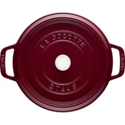 STAUB La Cocotte 4.75 L Cast Iron Round Tall Cocotte, Bordeaux -Staub Shop 17039221 2