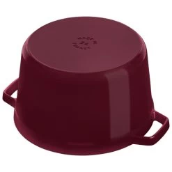 STAUB La Cocotte 4.75 L Cast Iron Round Tall Cocotte, Bordeaux -Staub Shop 17039221 3