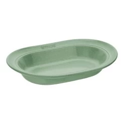 STAUB Dining Line 25 Cm Ceramic Oval Plate, Sage